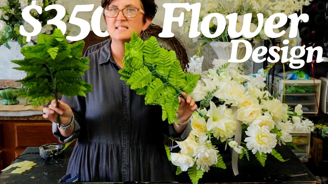 Дизайн с использованием шелковых цветов стоимостью 350 долларов!