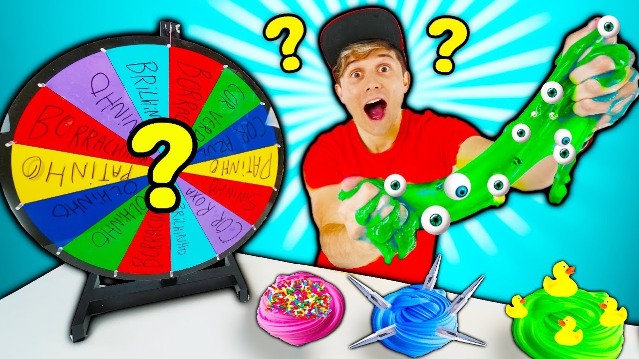 NickALive!: Desafio do slime com ROLETA misteriosa!