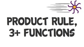 Rapid calculus - product rule 3+ functions (KristaKingMath)