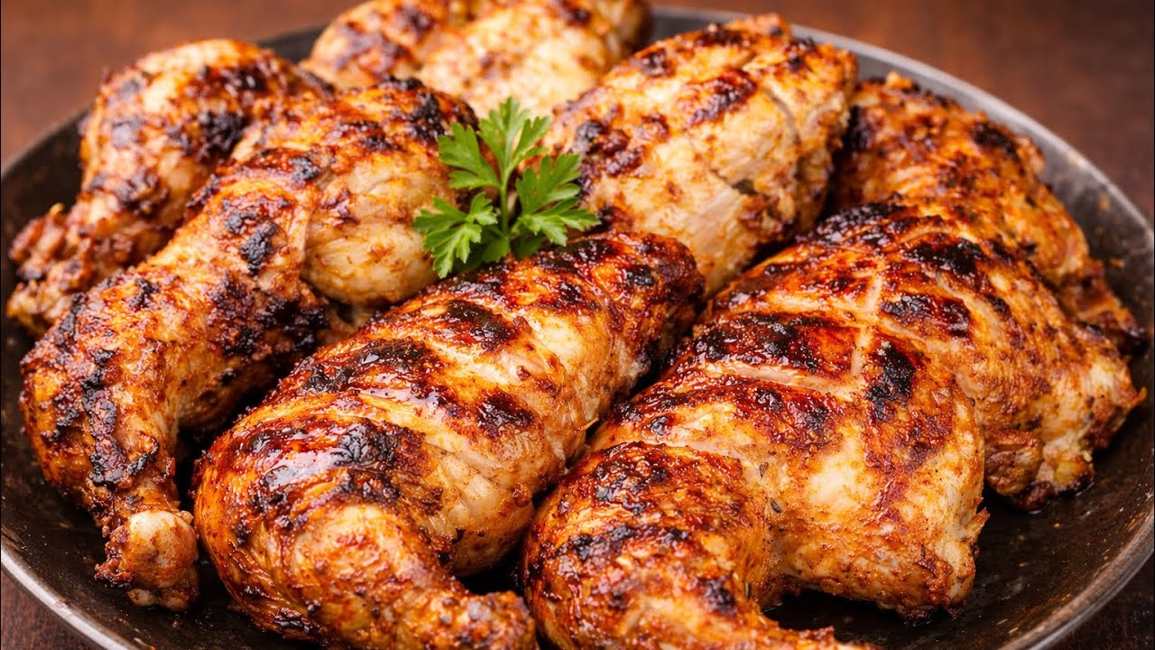 طريقة الفراخ مشوية في البيت بطعم الفحم 👌 وصينية بطاطس تحفة 🔥 فطار رابع يوم رمضان 2026 