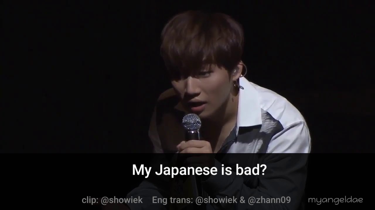 Daesung's reaction when his fans told him that his Japanese is bad 😁