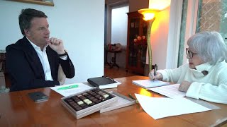 Matteo Renzi a casa Aspesi: \