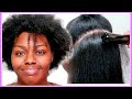 Natural Hair Silk Press on Extra DRY Hair | ANOTHER ONE!