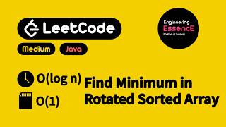 Leetcode | Find Minimum in Rotated Sorted Array | Explained with Example