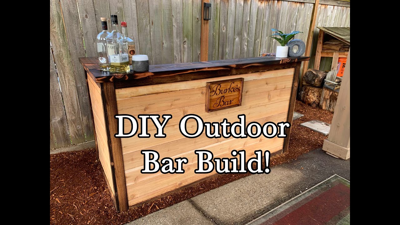 DIY Outdoor Bar build! YouTube