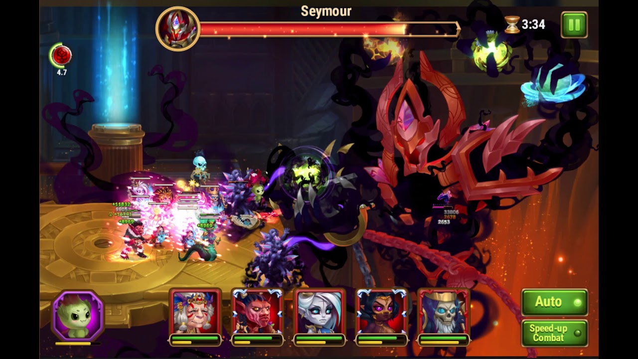 Hero Wars: Chapter 15, Yasmine, Jhu, Corvus, Martha, Morrigan. Eternal Darkness Seymour