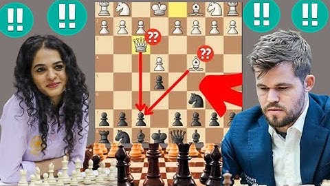 Brilliant Ending chess Game :16 By Magnus Carlsen vs Tania Sachdev