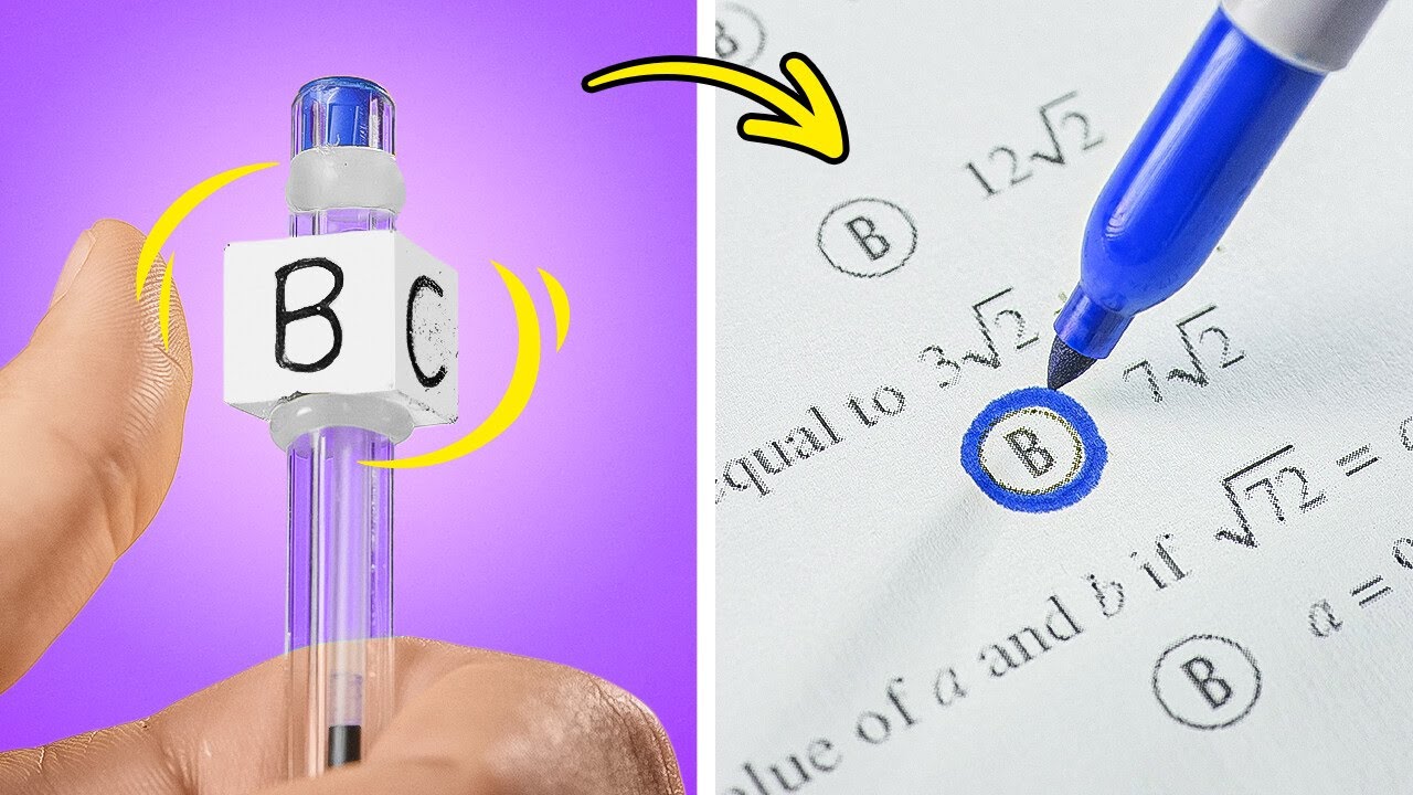 AWESOME SCHOOL HACKS || DIY Painting Ideas! First To Finish Art School Wins! by 123 GO SCHOOL