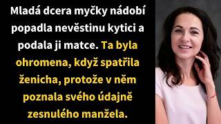 Mladá dcera myčky nádobí popadla nevěstinu kytici a podala ji matce  Ta byla ohromena, když spatřila