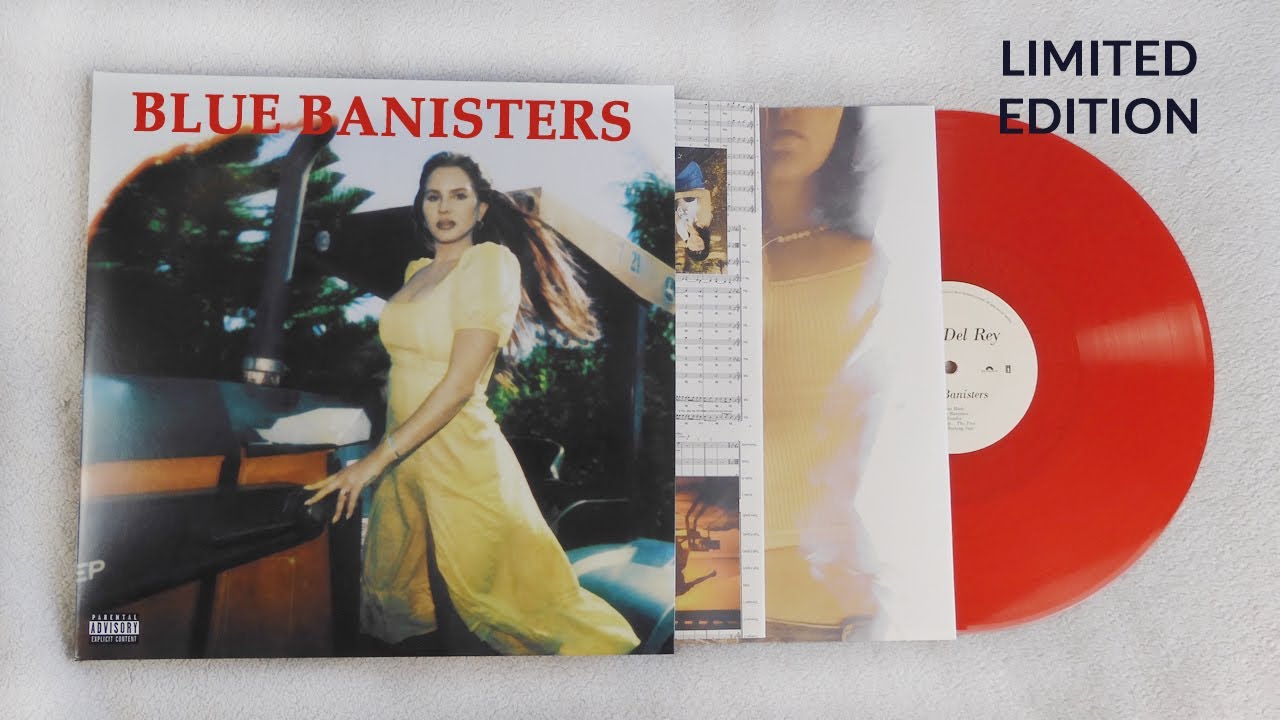 Lana Del Rey Blue Banisters Transparent Red Vinyl HMV TARGET Exclusive