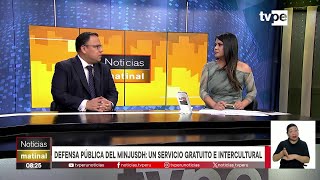 Entrevista Y Presentación Del Consultorio Legal Minjusdh En Tv Perú