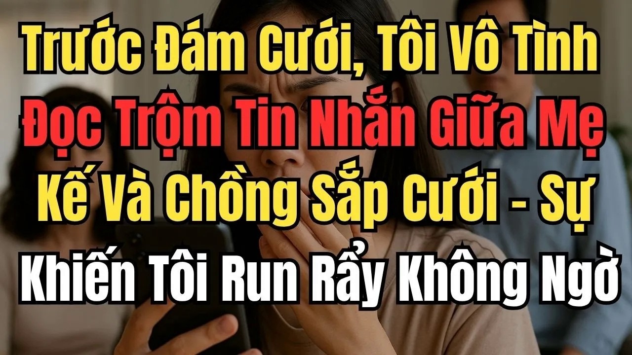 Trước Đám Cưới, Tôi Đọc Trộm Tin Nhắn Giữa Mẹ Kế Và Chồng Sắp Cưới – Sự Thật Khiến Tôi Run Rẩy
