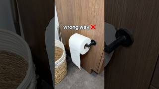 Correctly use toilet paper 🧻 #lifetips #lifehacks #hometips #homehacks #cleaningtips #tipsandtricks