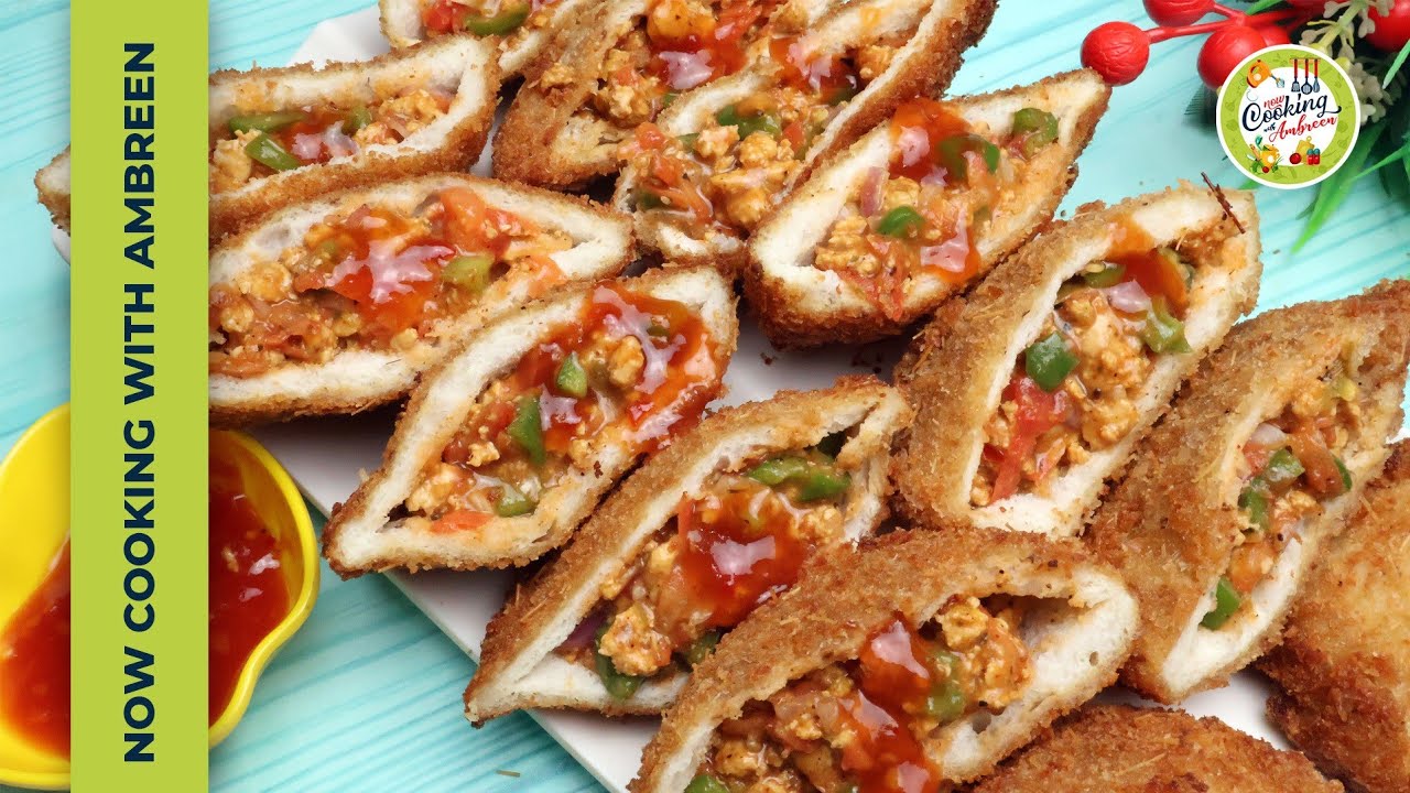 Crispy & Creamy Chicken Bread Pockets - Iftar Special Recipe