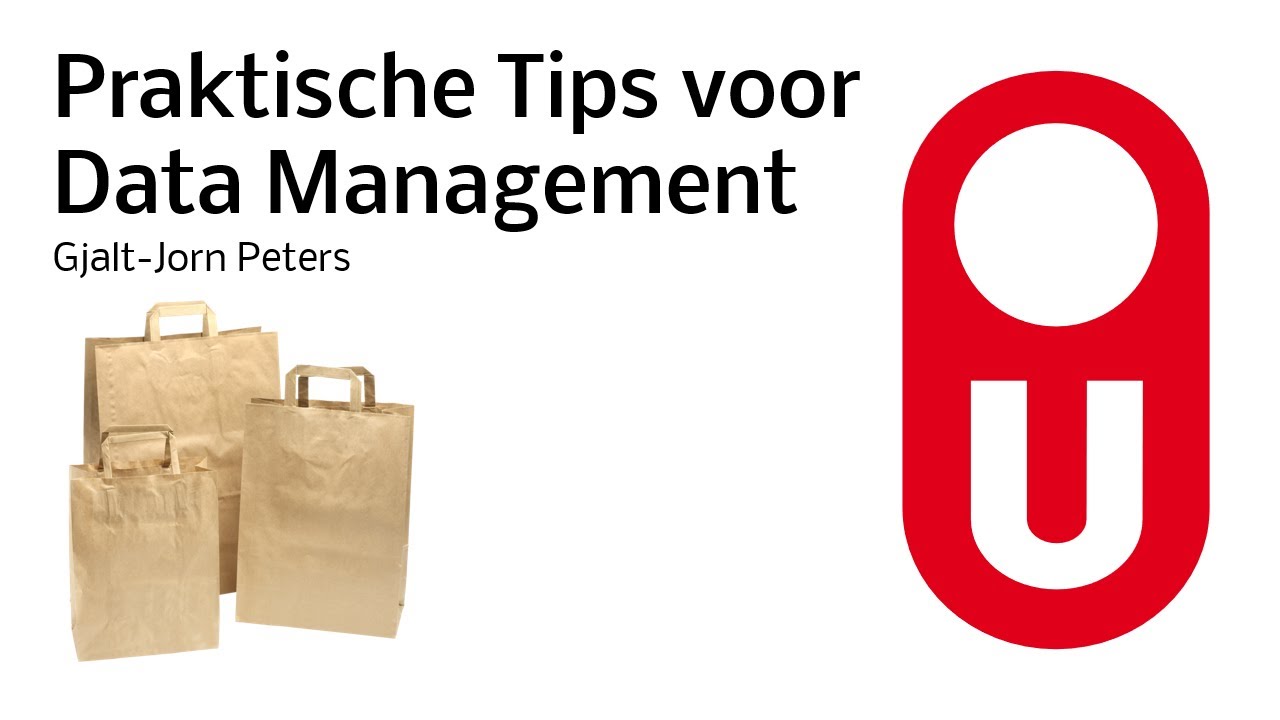 Brown Bag Meeting 1 Praktische Tips voor Datamanagement YouTube