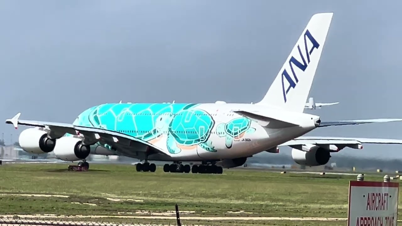 ANA A380 Honu out of HNL
