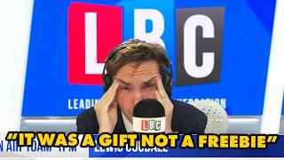 LBC Caller Fine With Nigel Farage £5m Gift But Not Starmer's Freebie Glasses In Bizzare Rant!