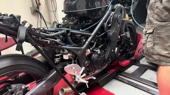 BUILT ENGINE Rotrex SUPERCHARGED 2021 Yamaha R3 Motorcycle Dyno Pull! World Record 78HP!