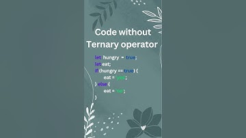 Ternary operator in JavaScript | JavaScript