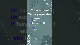 Ternary operator in JavaScript | JavaScript