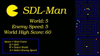 SDL-Man, Pac-Man clone using SDL