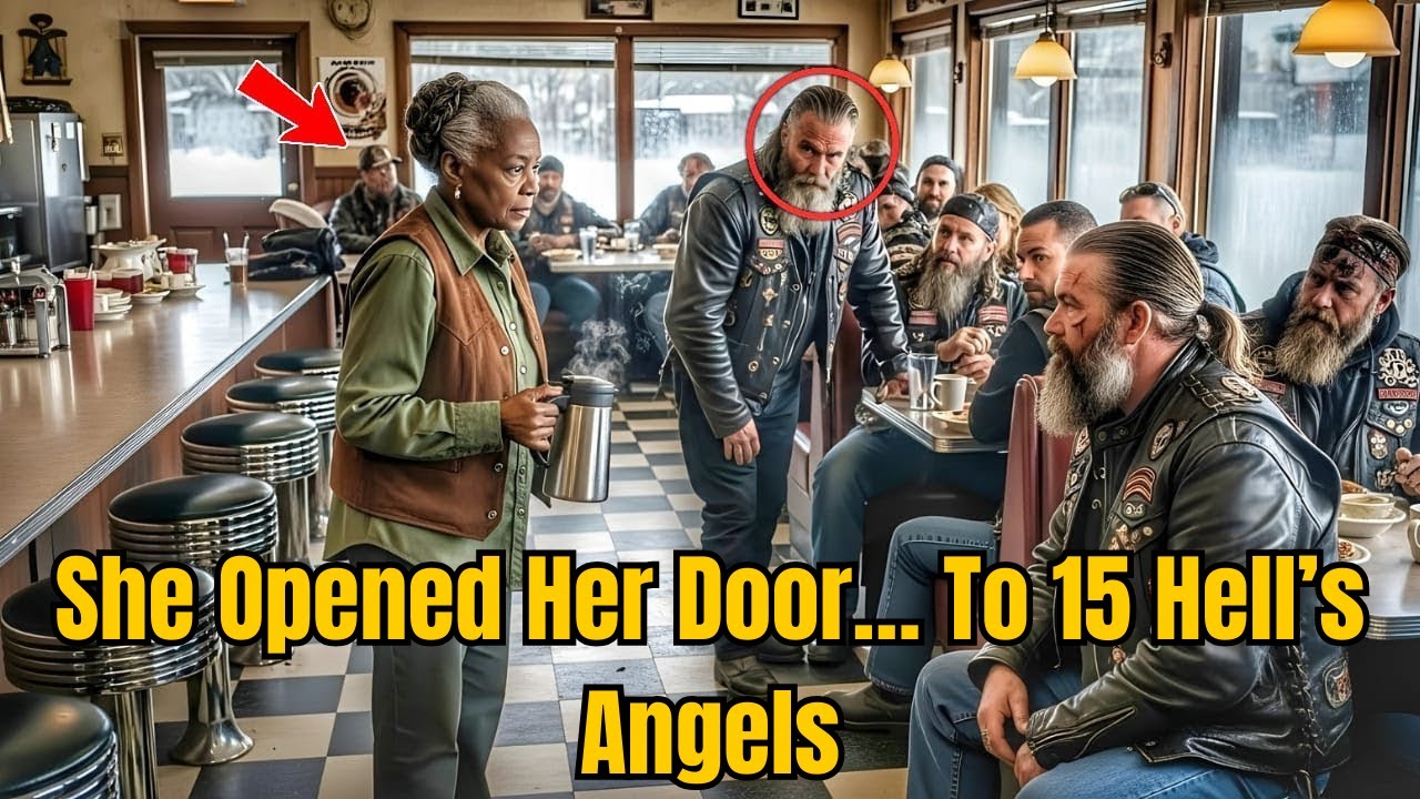 Kind Old Lady Shelters 15 Hell's Angels in Blizzard — Next Morning 100 Bikes Line Up at Her Door! 😱