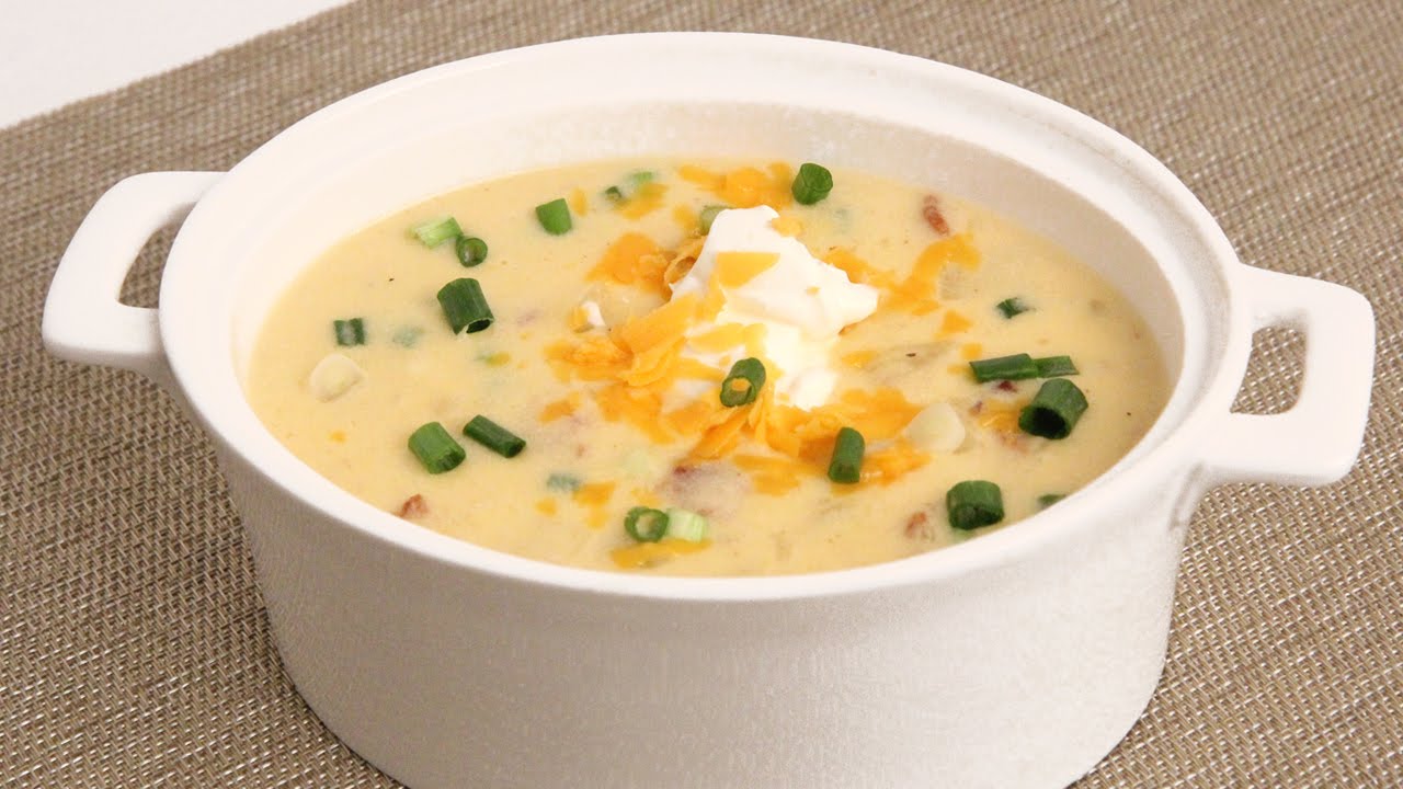 ⁣Loaded Potato Soup Recipe - Laura Vitale - Laura in the Kitchen Episode 863
