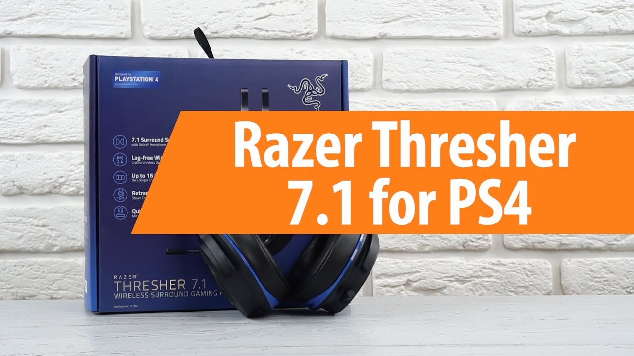 Распаковка наушников Razer Thresher 7.1 for PS4 / Unboxing Razer Thresher 7.1 for PS4
