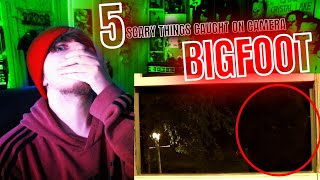 5 Scary Things Caught On Camera - BIGFOOT | NUKES TOP 5 REACTION !