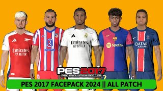 PES 2017 FACEPACK 2024 ALL PATCH