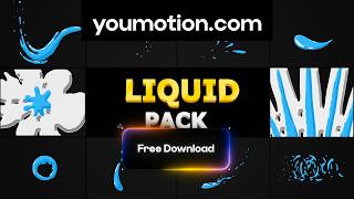 Liquid Shapes - Dynamic Liquid Elements & Transitions for AI Video (Ae) Free
