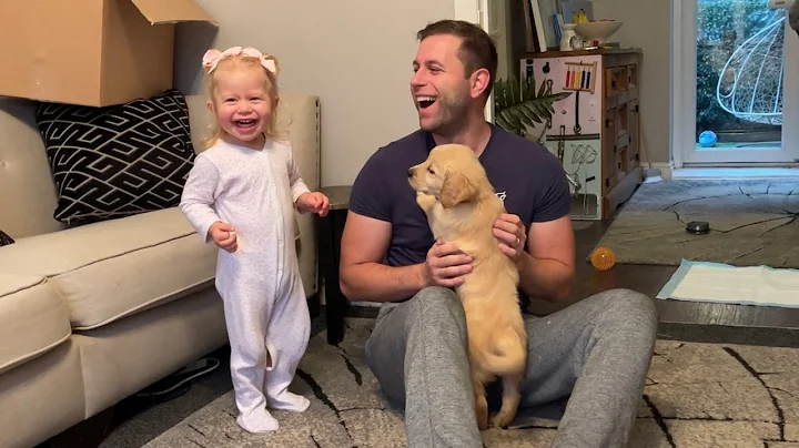 Adorable Baby Meets New Golden Retriever Puppy For The First Time! (CUTEST EVER!!) - DayDayNews