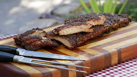 Cheryl Alters Jamison shows how to smoke ribs on a...
