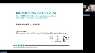 Webinar CREG - Monitoring Report 2024