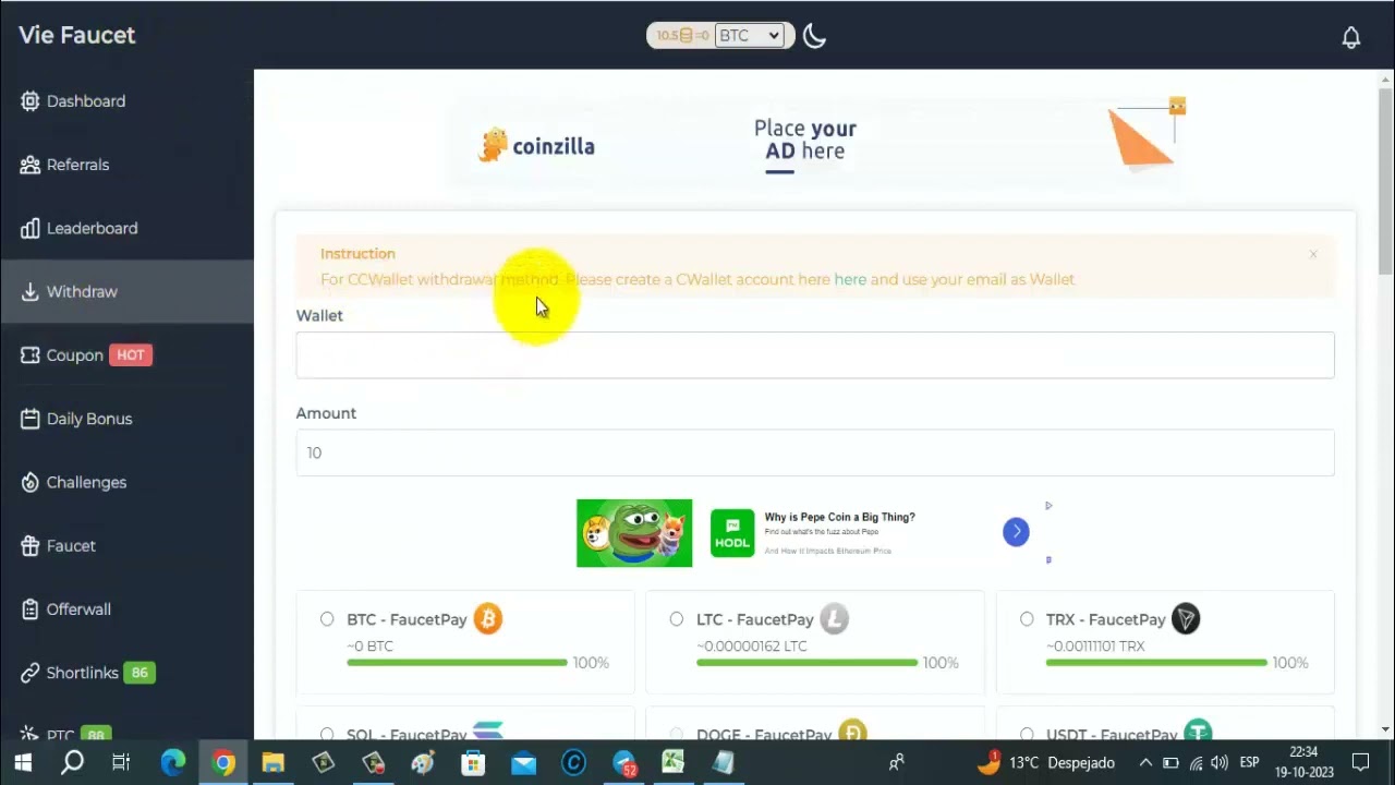 Vie Faucet What is it and How Does lt Work?Tutorial October 2023| Earn Money Onlineat Faucet Pay