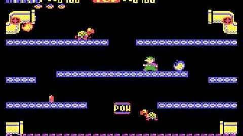 Mario Bros for Atari 800 XE/XL stages 1, 2 and Bonus Game