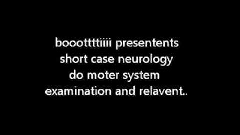 CNS short case (courtesy Dr.Usman Rashid)