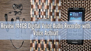 Review 144GB Digital Voice Audio Recorder with Voice Activated, 70H 1,44" Dictaphone Tape Recorder w Digital Audio Recorder Walmart