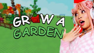 FIRST TIME PLAYING GROW A GARDEN (Roblox)
