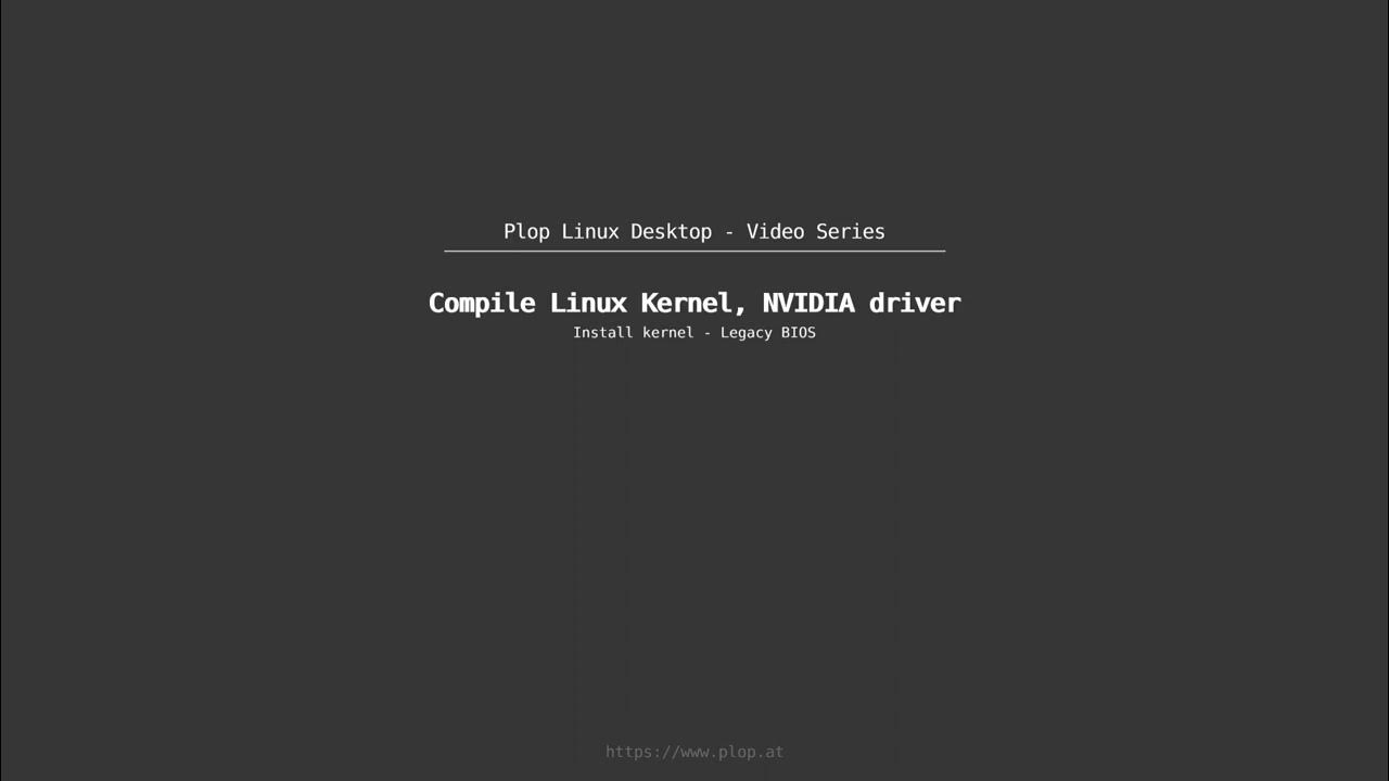 Compile Linux Kernel, NVIDIA Accelerated Graphics Driver, Legacy BIOS