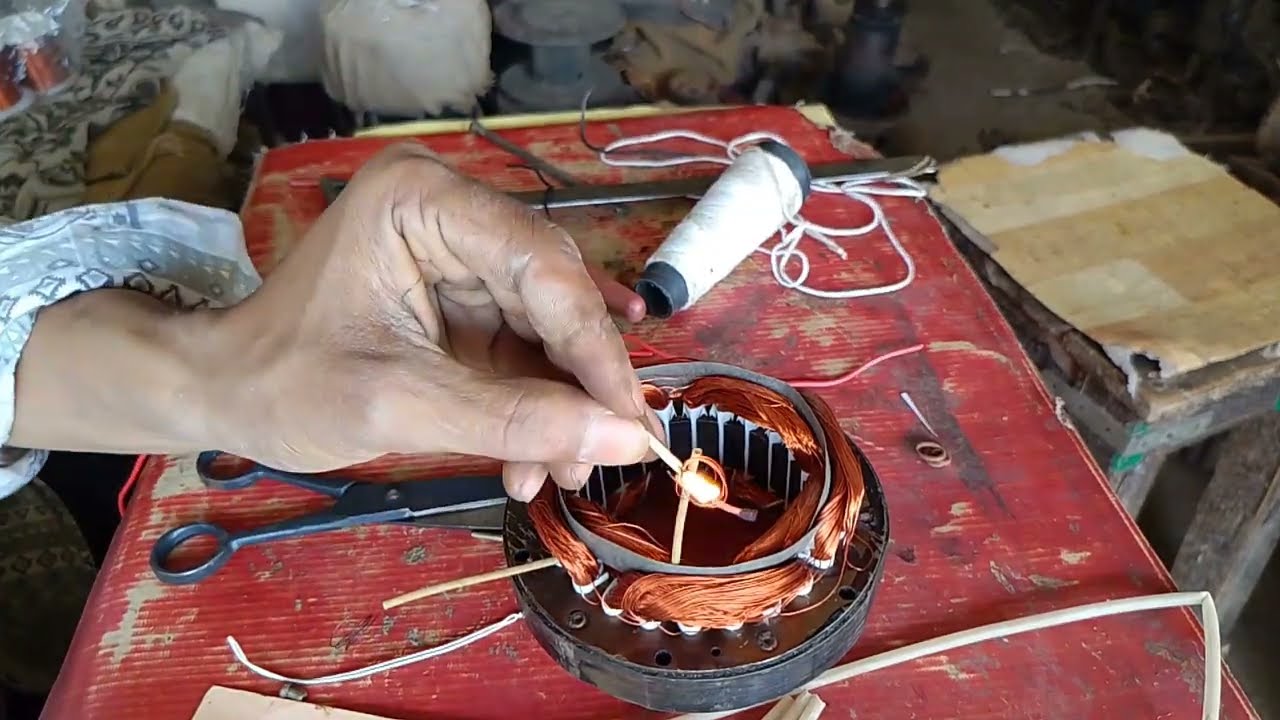 Cooler motor winding data in Hindi language