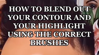 Proper Correct Brushes to Blend out Cream Makeup