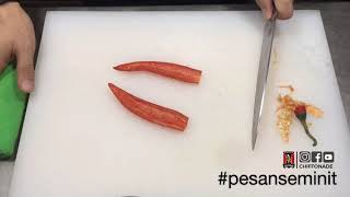 Cara kekalkan kesegaran Lada yang sudah dipotong #pesanseminit #chefgondrong