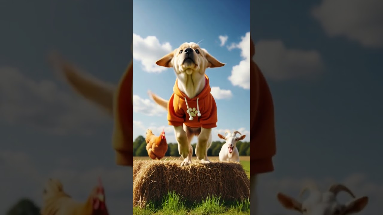 😂 Dancing Puppy in Orange Hoodie Stuns the Crowd with Epic Moves 