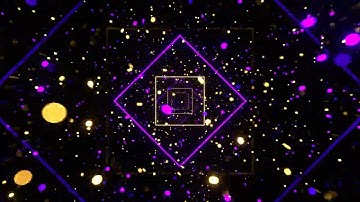 Purple and Yellow Neon Particles Background VJ Loops in 4K #neon #vjloops #disco