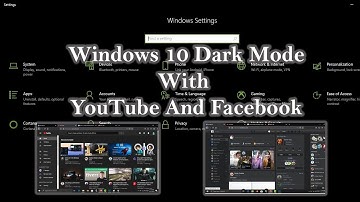 How to make windows 10 dark mode (official)