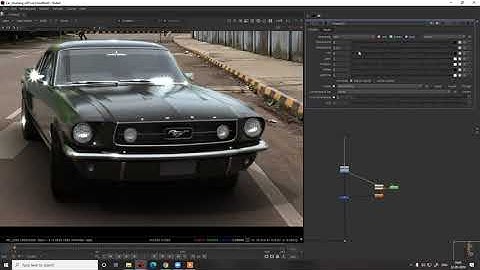 Live Action CG Car -  Part 10 - Adding glint and finishing of with final Grading in Nuke