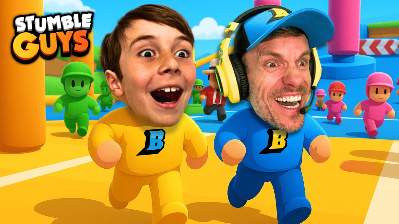 STUMBLE GUYS por 1 HORA com Brancoala e Marcos! DESAFIO em Família