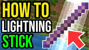 How To Make a LIGHTNING STICK In Minecraft Bedrock! PS4/5, MCPE, Xbox, Switch & PC!