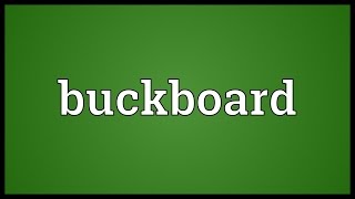 Video shows what buckboard means. A simple, distinctively American four-wheeled horse-pulled wagon designed for personal 